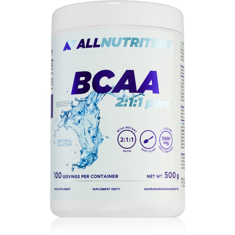 E-shop Allnutrition BCAA 2:1:1 Pure podpora tvorby svalové hmoty příchuť Natural 500 g