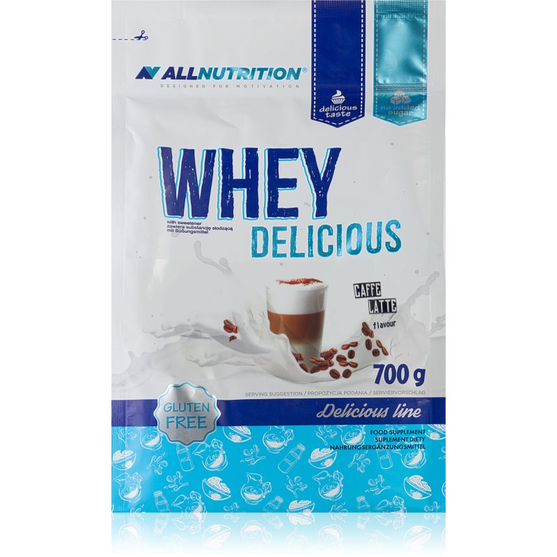 Allnutrition Whey Delicious srvátkový proteín príchuť Caffe latte 700 g