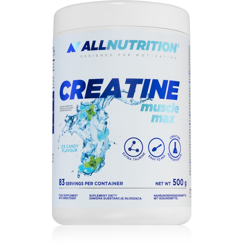 Allnutrition Creatine Muscle Max podpora športového výkonu príchuť Ice Candy 500 g