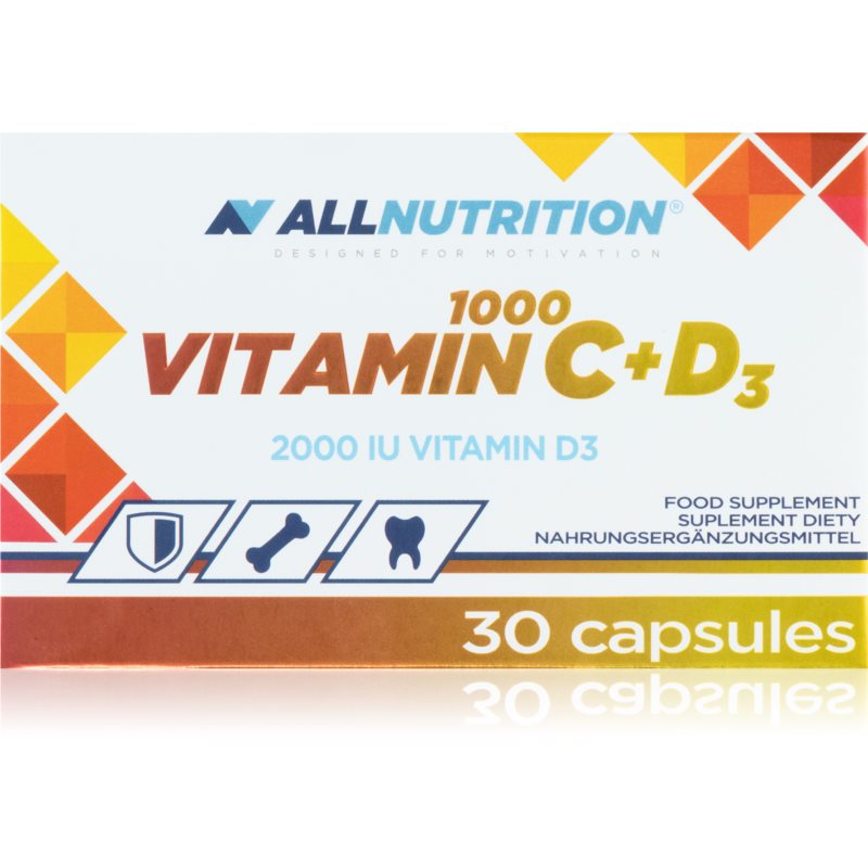 Allnutrition Vitamin C 1000 + D3 podpora imunity 30 cps