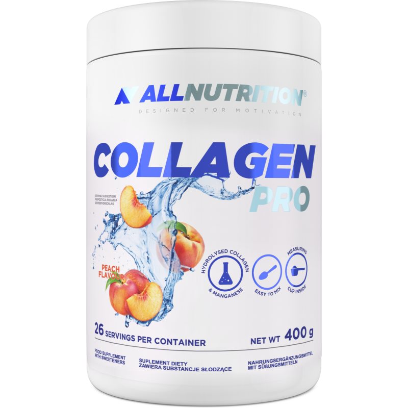 Allnutrition Collagen Pro kolagen s vitamíny příchuť Peach 400 g