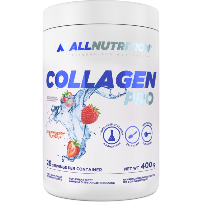 Allnutrition Collagen Pro kolagen s vitamíny příchuť Strawberry 400 g