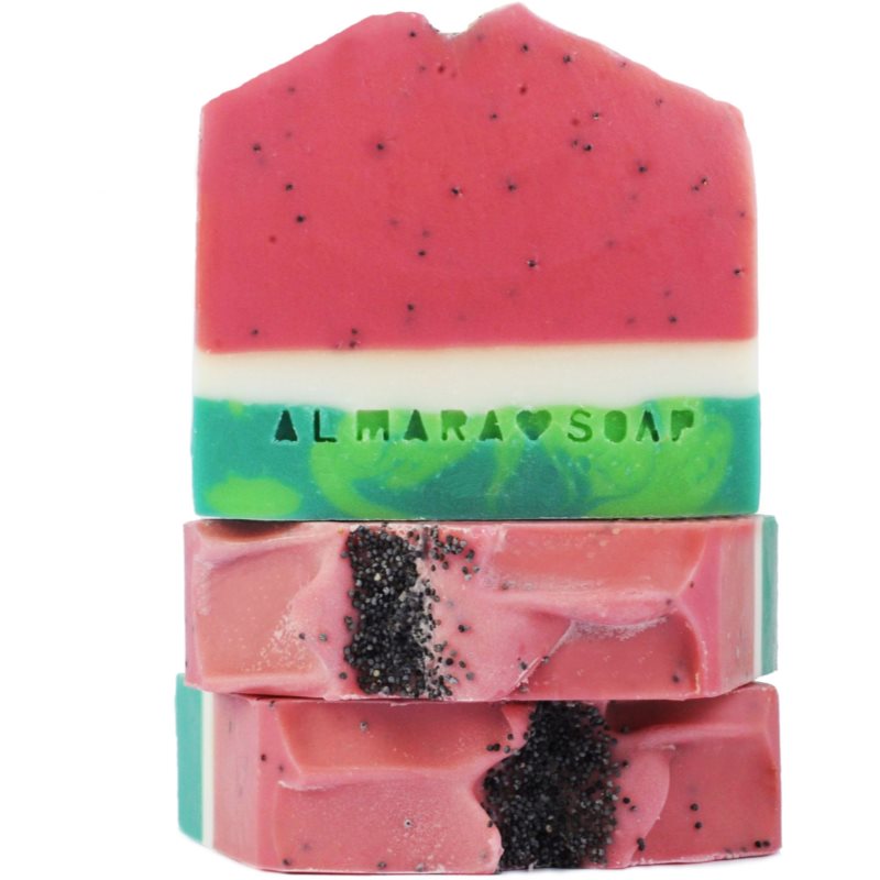Almara Soap Fancy Watermelon Sugar ručně vyráběné mýdlo s peelingovým efektem 100 g