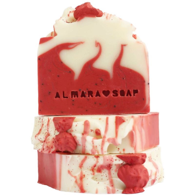 Almara Soap Fancy Strawberry & Cream ručně vyráběné mýdlo 100 g