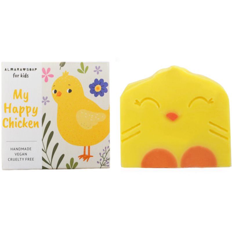Almara Soap For Kids My Happy Chicken ručně vyráběné mýdlo pro děti 100 g
