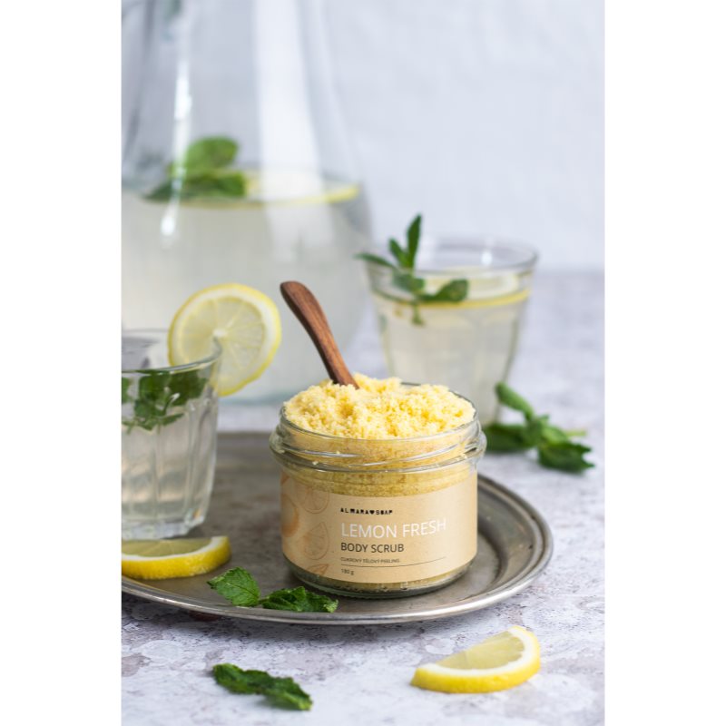 Thumbnail - Almara Soap Body Scrub Körper-Peeling mit Zucker bei Cellulite mit Duft Lemon Fresh 180 g