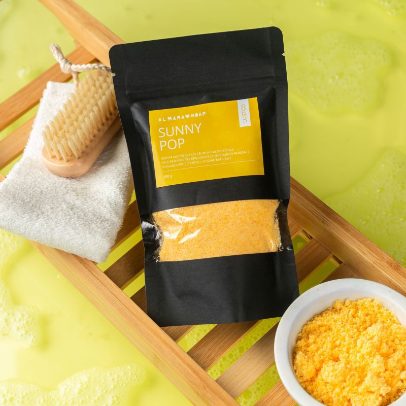 Almara Soap Bath Salt Sunny Pop šumivá koupelová sůl 180 g (obrázek 3)