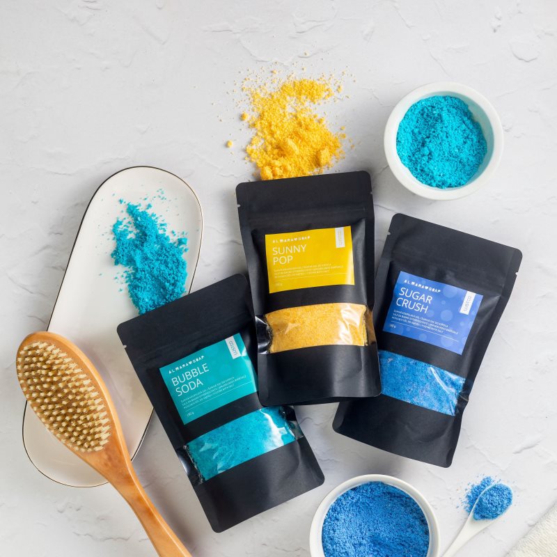 Almara Soap Bath Salt Sunny Pop šumivá koupelová sůl 180 g (obrázek 6)
