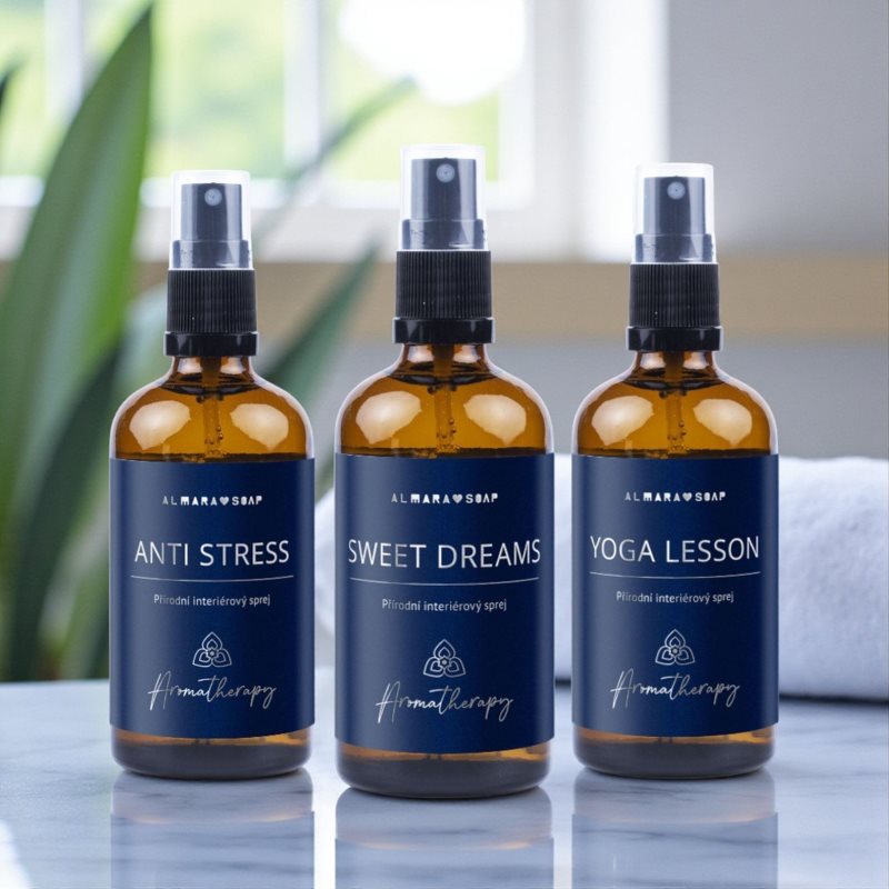 Almara Soap Aromatherapy Yoga Lesson bytový sprej 100 ml (obrázek 3)