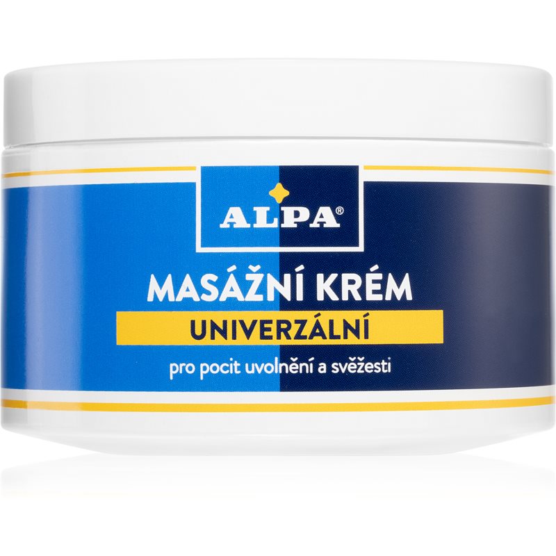 Alpa Massaging cream universal masažinis kremas raumenų regeneracijai 250 ml