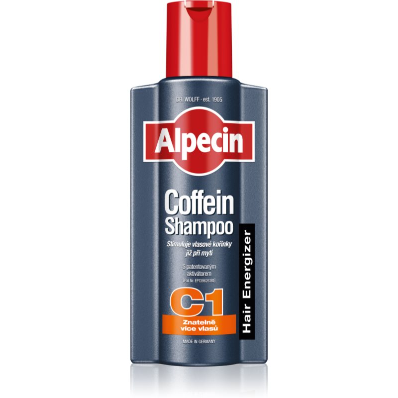 Alpecin Hair Energizer Coffein Shampoo C1 kofeino šampūnas vyrams plaukų augimą skatinanti priemonė 375 ml