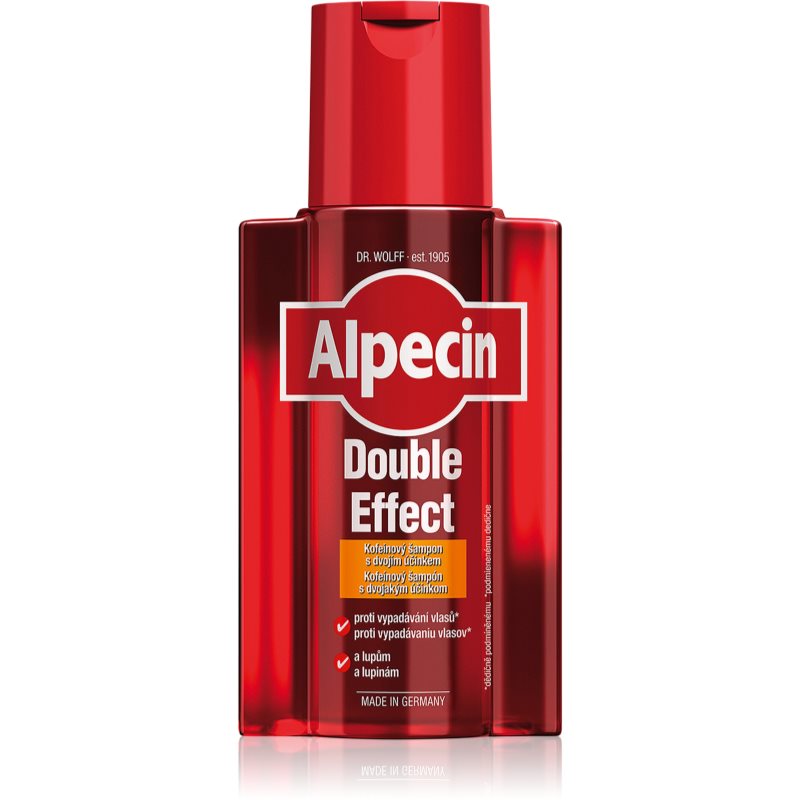 

Alpecin Double Effect кофеїновий шампунь для чоловіків проти лупи та випадіння волосся