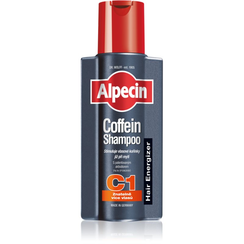 Alpecin Hair Energizer Coffein Shampoo C1 kofeino šampūnas vyrams plaukų augimą skatinanti priemonė 250 ml