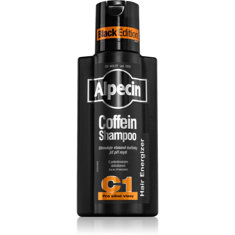 Alpecin Coffein Shampoo C1 Black Edition Caffeine Shampoo For Men For Hair Growth Stimulation 250 Ml