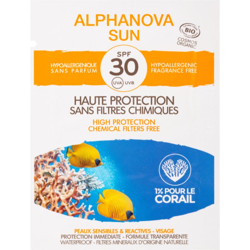 

Alphanova Sun Bio SPF 30 крем для обличчя для засмаги SPF 30