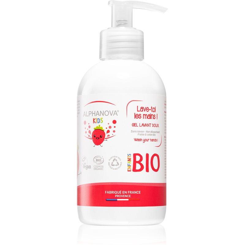 Alphanova Kids Bio folyékony szappan gyermekeknek Strawberry 250 ml