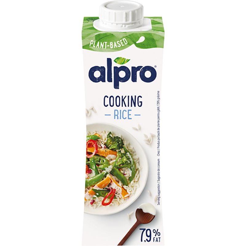 Alpro Cooking Rice ryžová alternatíva smotany na varenie 250 ml