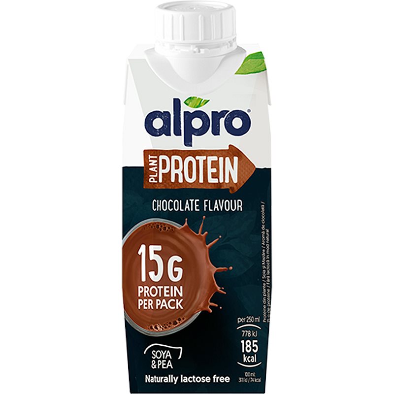 Alpro Plant Protein Chocolate sójový nápoj s proteínom príchuť Chocolate 250 ml