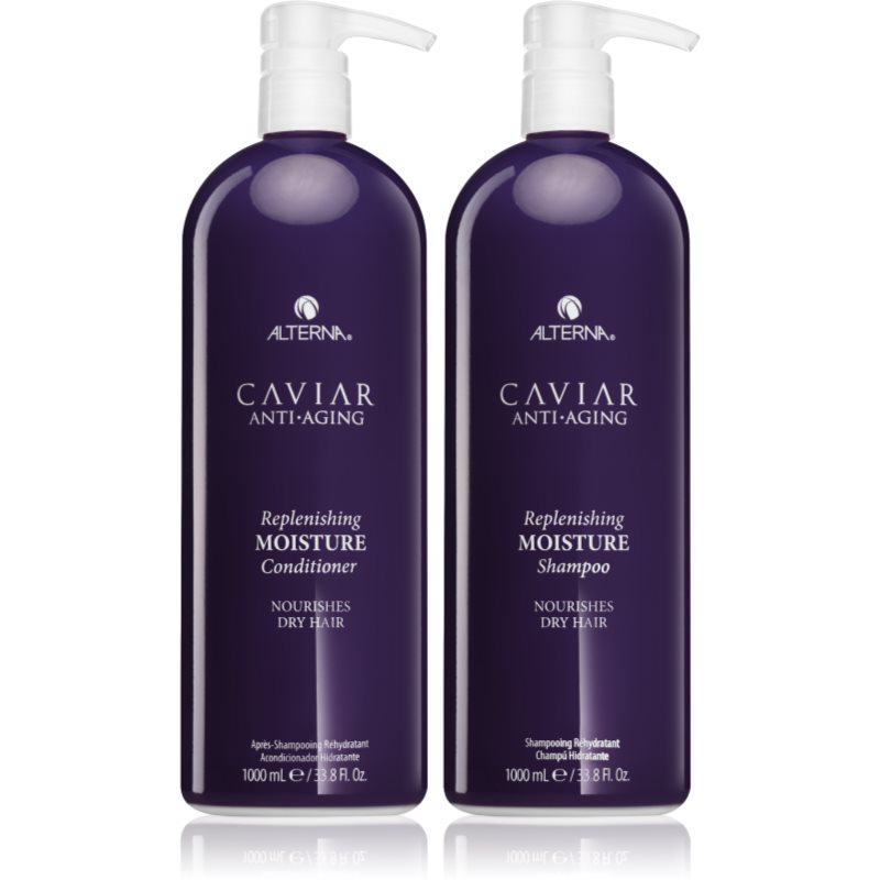 Alterna Caviar Anti-Aging Replenishing Moisture rinkinys (drėkina ir suteikia blizgesio) sausiems plaukams