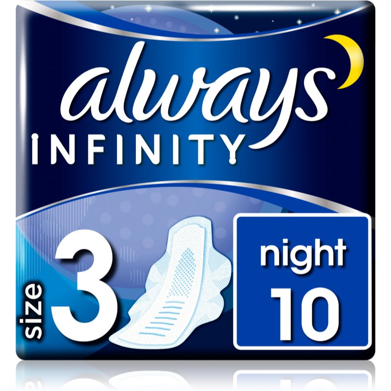 Always Infinity Night Size 3 прокладки гігієнічні нічна 10 кс