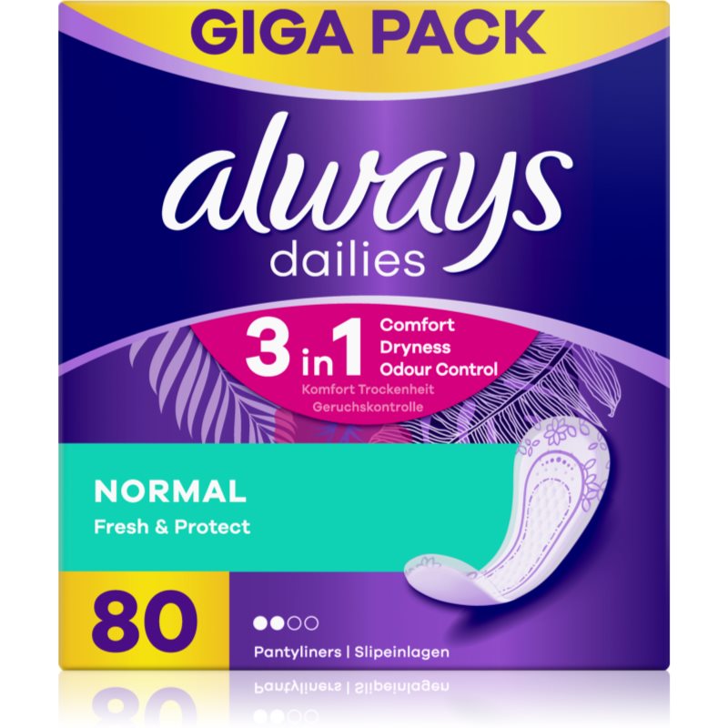 Always Always Dailies Normal Fresh & Protect σερβιετάκια 80 τμχ