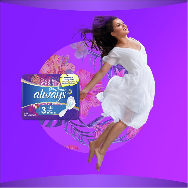 Always Platinum Night Size 3 прокладки гігієнічні нічна 22 кс