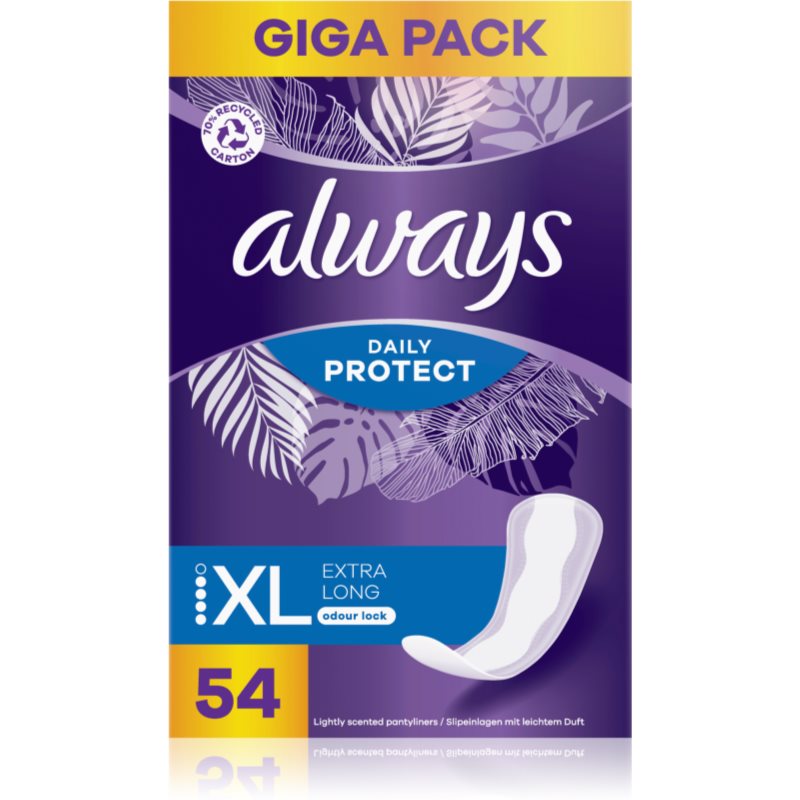 Always Daily Protect Extra Long щоденні прокладки з ароматизатором 54 кс