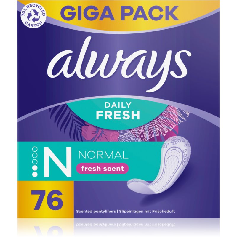 Always Daily Fresh Normal щоденні прокладки з ароматизатором 76 кс