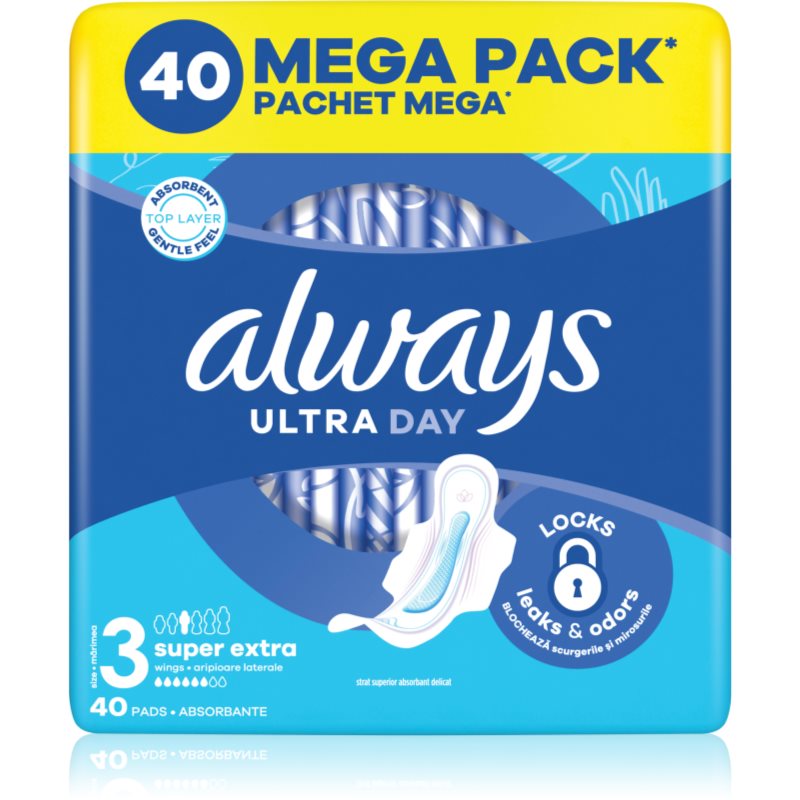 Always Ultra Super Extra Size 3 Binden mit Flügeln 40 St.