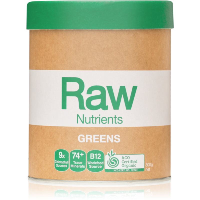 Amazonia Raw Nutrients Greens prášek na přípravu nápoje pro detoxikaci 300 g