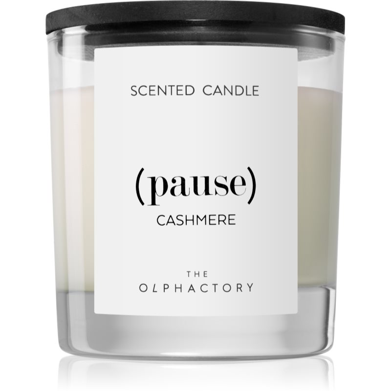 Ambientair Olphactory Black Design Cashmere Scented Candle (Pause) 200 G