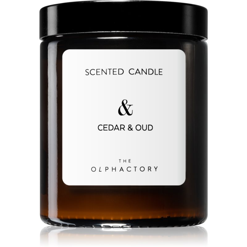 Ambientair The Olphactory Cedar & Oud Scented Candle (brown) & 135 G