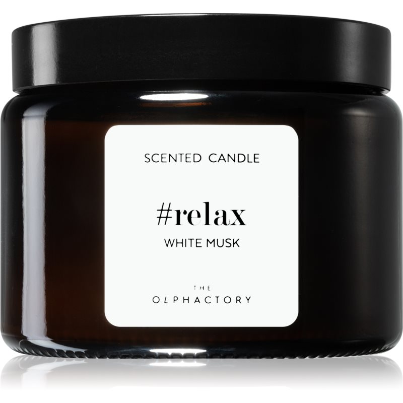 Ambientair The Olphactory White Musk Scented Candle (brown) Relax 360 G