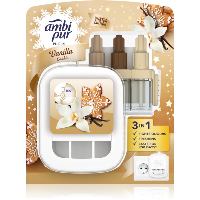 AmbiPur 3volution Vanilla Cookie elektrischer lufterfrischer mit Nachfüllung 20 ml