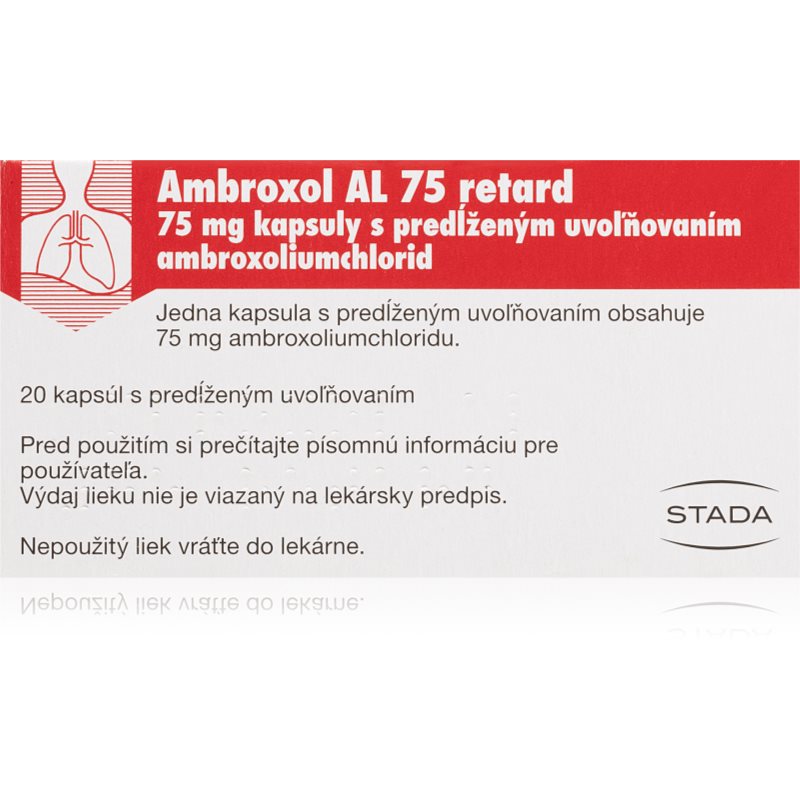 STADA Ambroxol AL Retard 75 mg kapsuly na liečbu akútnych ochorení dýchacích ciest sprevádzaných tvorbou hlienu 20 cps kúpite na Notino.sk