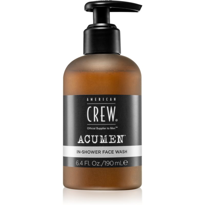 American Crew Acumen In-Shower Face Wash очищаюча пінка для обличчя 190 мл