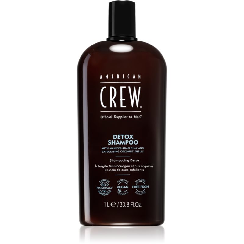American Crew Detox Shampoo detoxifying shampoo for healthy scalp for men 1000 ml