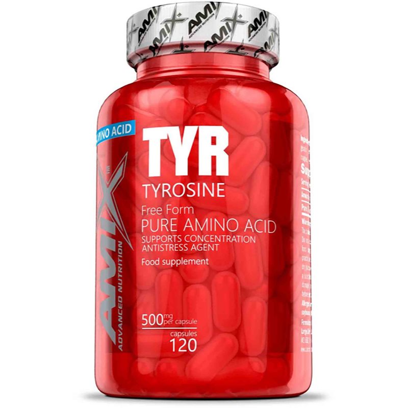 Amix Tyrosine 500 mg kapsle pro duševní pohodu 120 cps