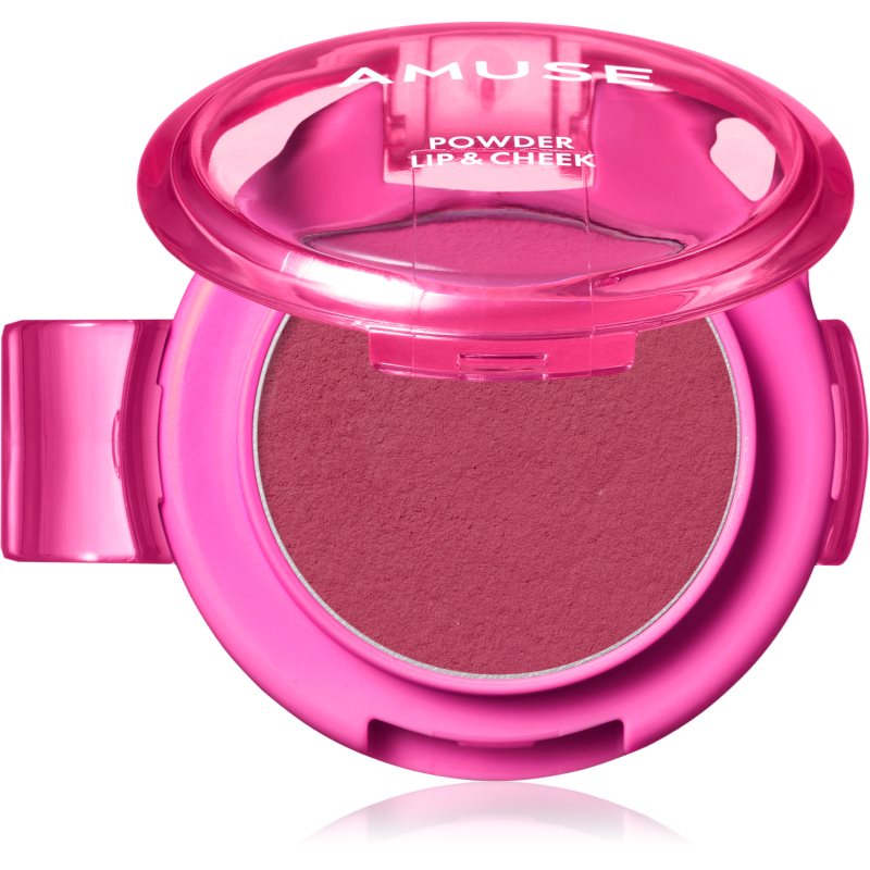 AMUSE Powder Lip & Cheek krémový púder na pery a líca odtieň 12 Berrish 4 g
