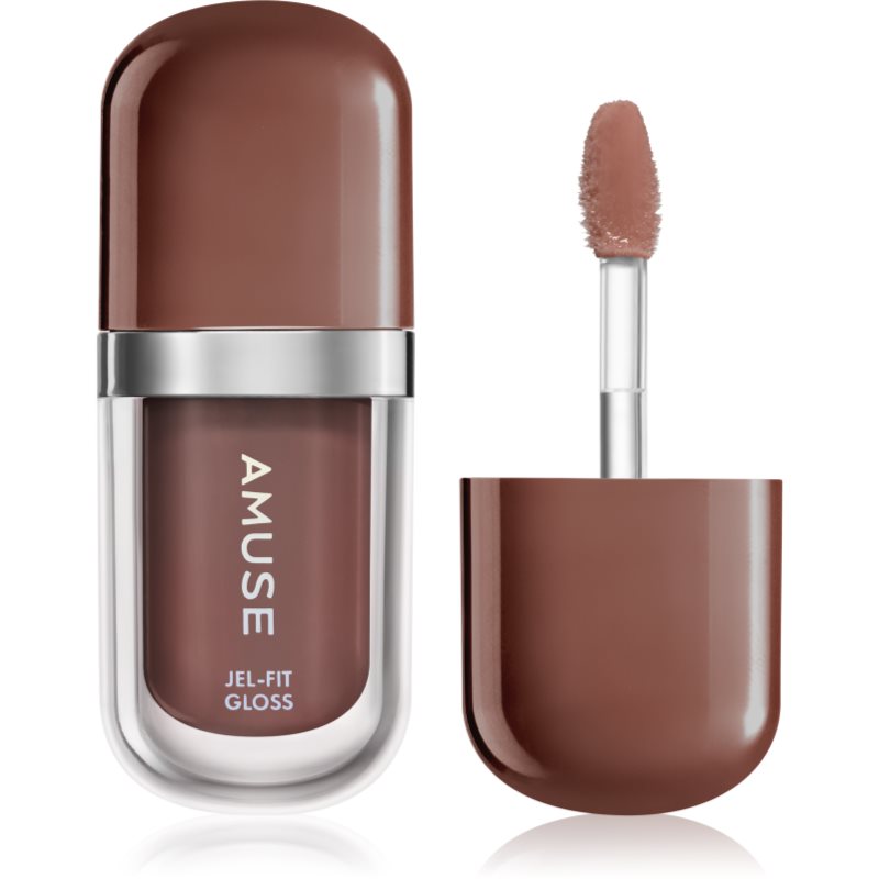 AMUSE Jel-Fit Gloss hydratačný lesk na pery so zväčšujúcim efektom odtieň Pudding 3.8 g