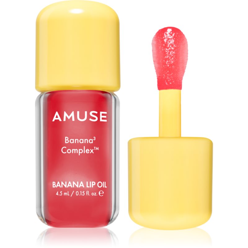 AMUSE Banana Lip Oil banánový olej na pery odtieň 05 Cranberry Pop 4.5 ml