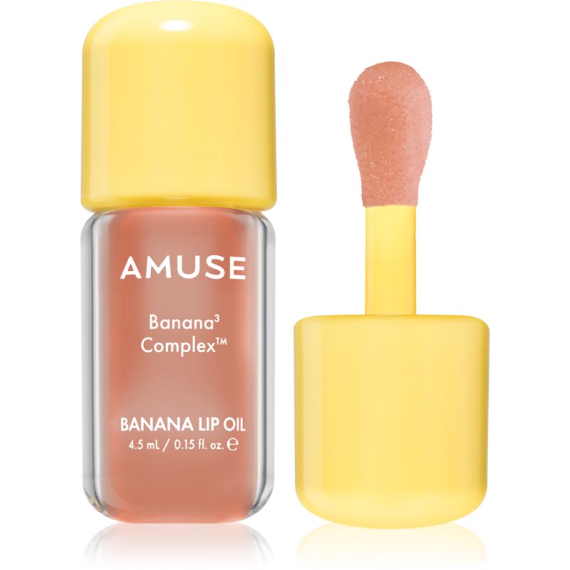 AMUSE Banana Lip Oil banánový olej na pery odtieň 08 Soy Latte 4.5 ml