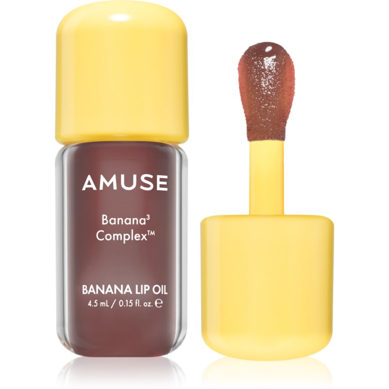 AMUSE Banana Lip Oil banánový olej na pery odtieň Cacao Milk 4.5 ml