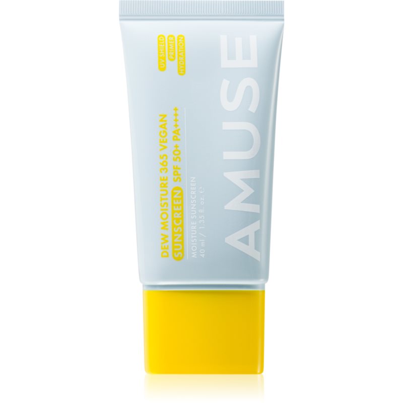 AMUSE Dew Moisture 365 Vegan Sunscreen opalovací fluid na obličej s hydratačním účinkem 40 ml
