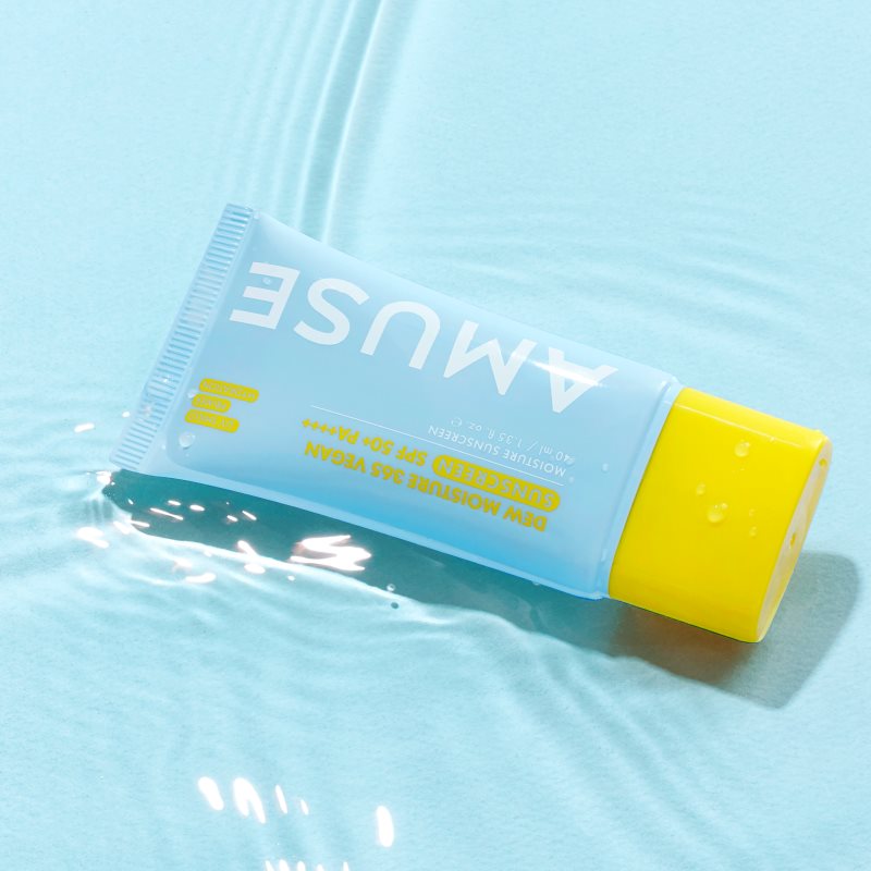 AMUSE Dew Moisture 365 Vegan Sunscreen opaľovací fluid na tvár s hydratačným účinkom 40 ml (obrázok 3)
