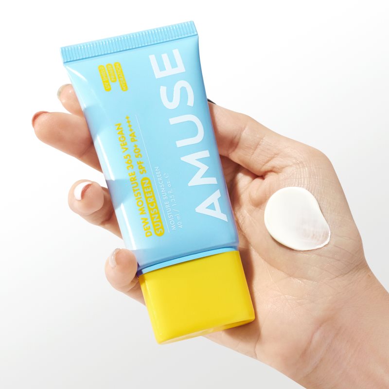 AMUSE Dew Moisture 365 Vegan Sunscreen opaľovací fluid na tvár s hydratačným účinkom 40 ml (obrázok 4)