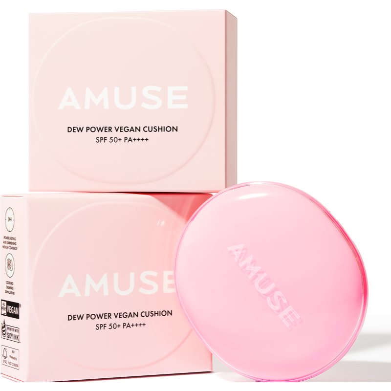 AMUSE Dew Power Vegan Cushion dlhotrvajúci make-up v hubke pre rozjasnenie a vyhladenie pleti odtieň 03 Honey 15 g (obrázok 4)