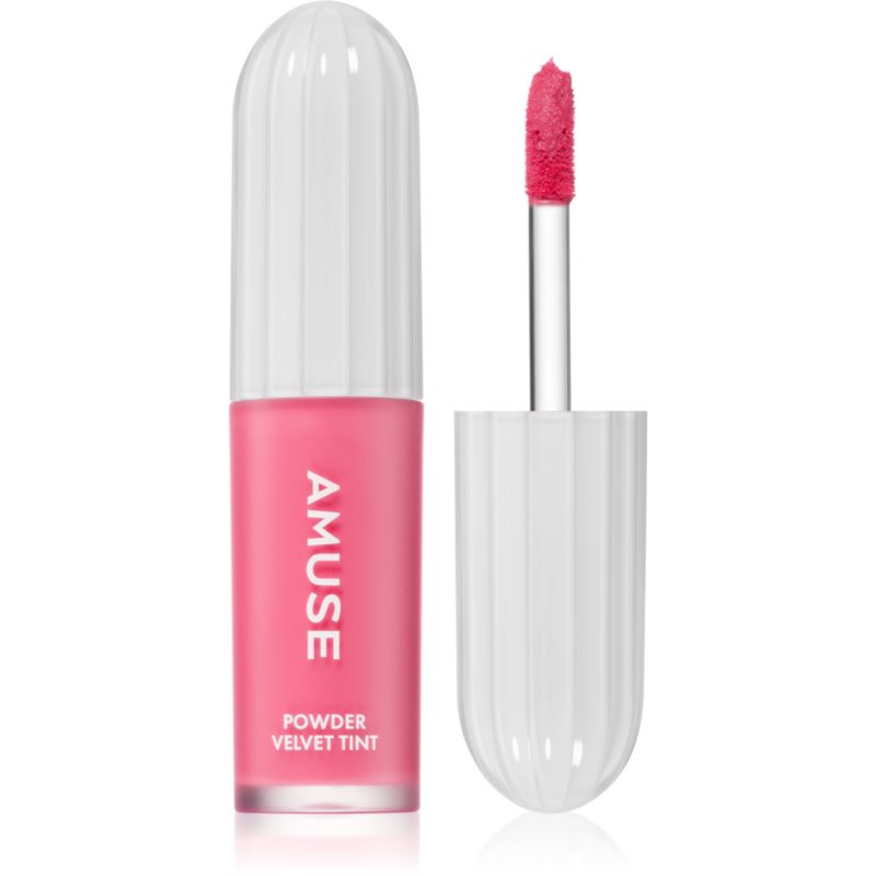 AMUSE Powder Velvet Tint dlhotrvajúci tekutý rúž s matným efektom odtieň 06 Rose Cherry 3.3 g