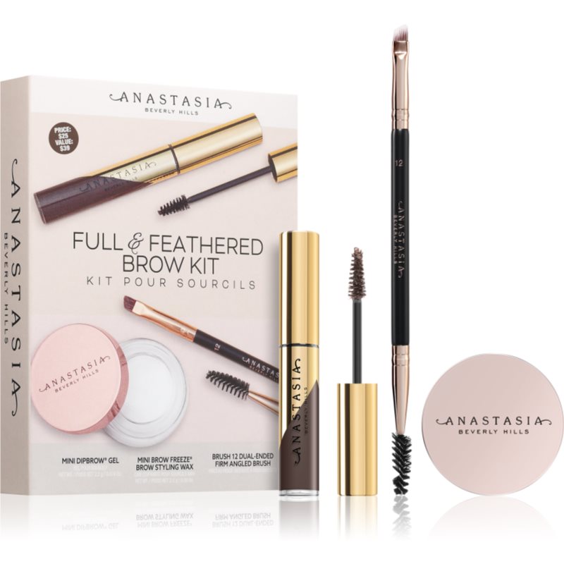 Anastasia Beverly Hills Full & Feathered Brow Kit Mini set za obrve Medium Brown nijansa