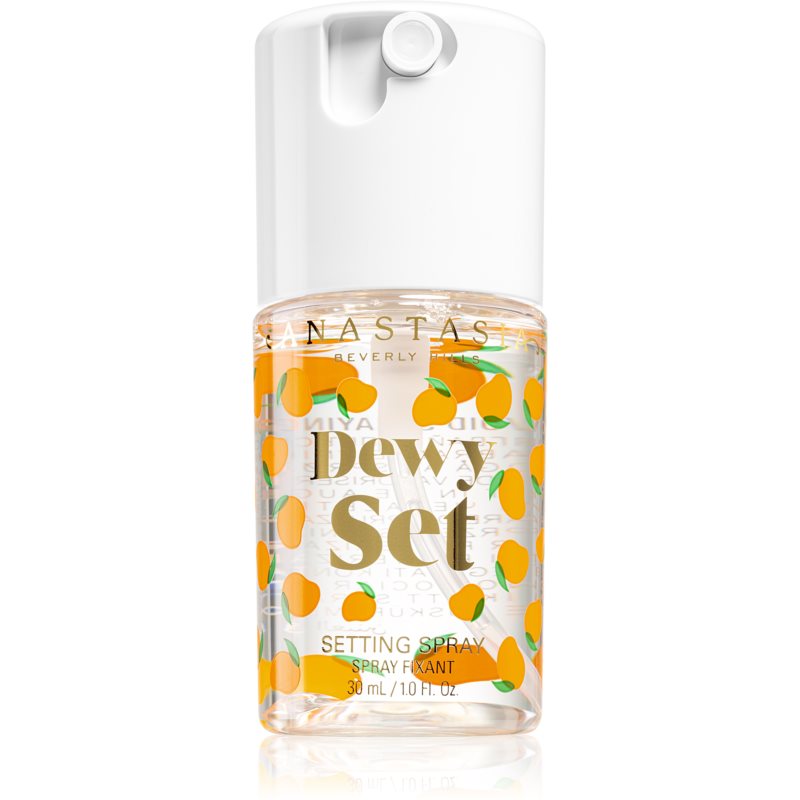 Anastasia Beverly Hills Dewy Set Setting Spray Mini élénkítő permet az arcra illattal Mango 30 ml